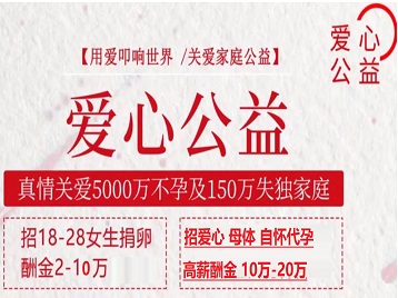 宝兴捐卵助孕生子 爱心志愿者招募